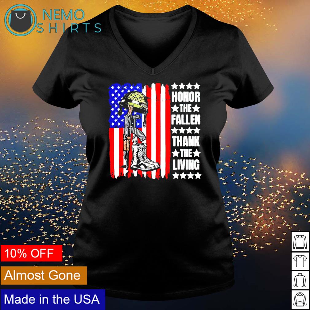 Honor the fallen thank living memorial day veteran - Adult & Kids T-Shirts, Sweatshirts & Hoodies product image 5