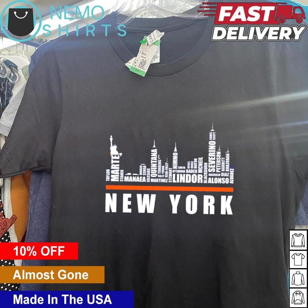 New York Mets baseball player city names - Adult & Kids T-Shirts, Sweatshirts & Hoodies apparel design preview 5