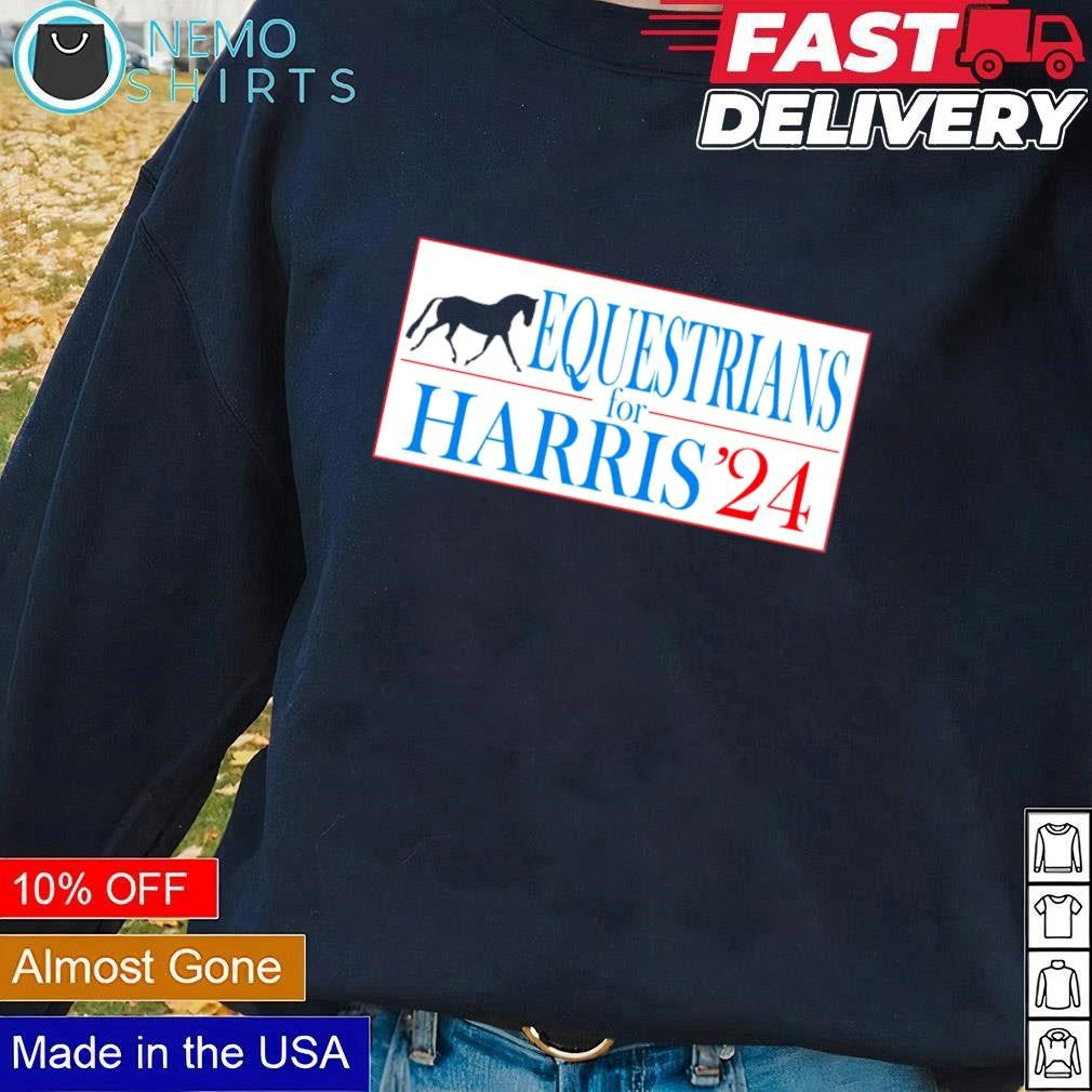 Equestrians for Kamala Harris 24 - Adult & Kids T-Shirts, Sweatshirts & Hoodies apparel design preview 1