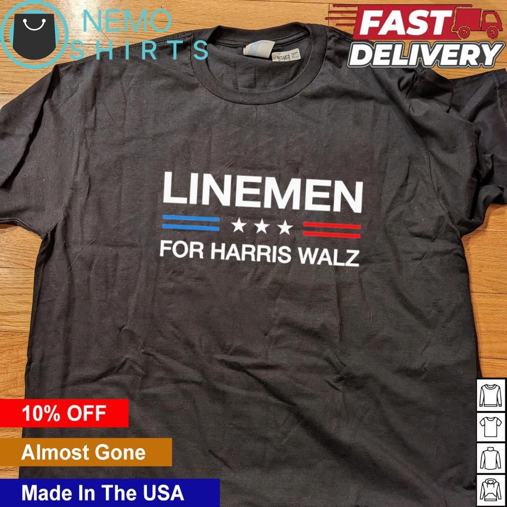 Lineman for Harris Walz - Adult & Kids T-Shirts, Sweatshirts & Hoodies apparel design preview 4