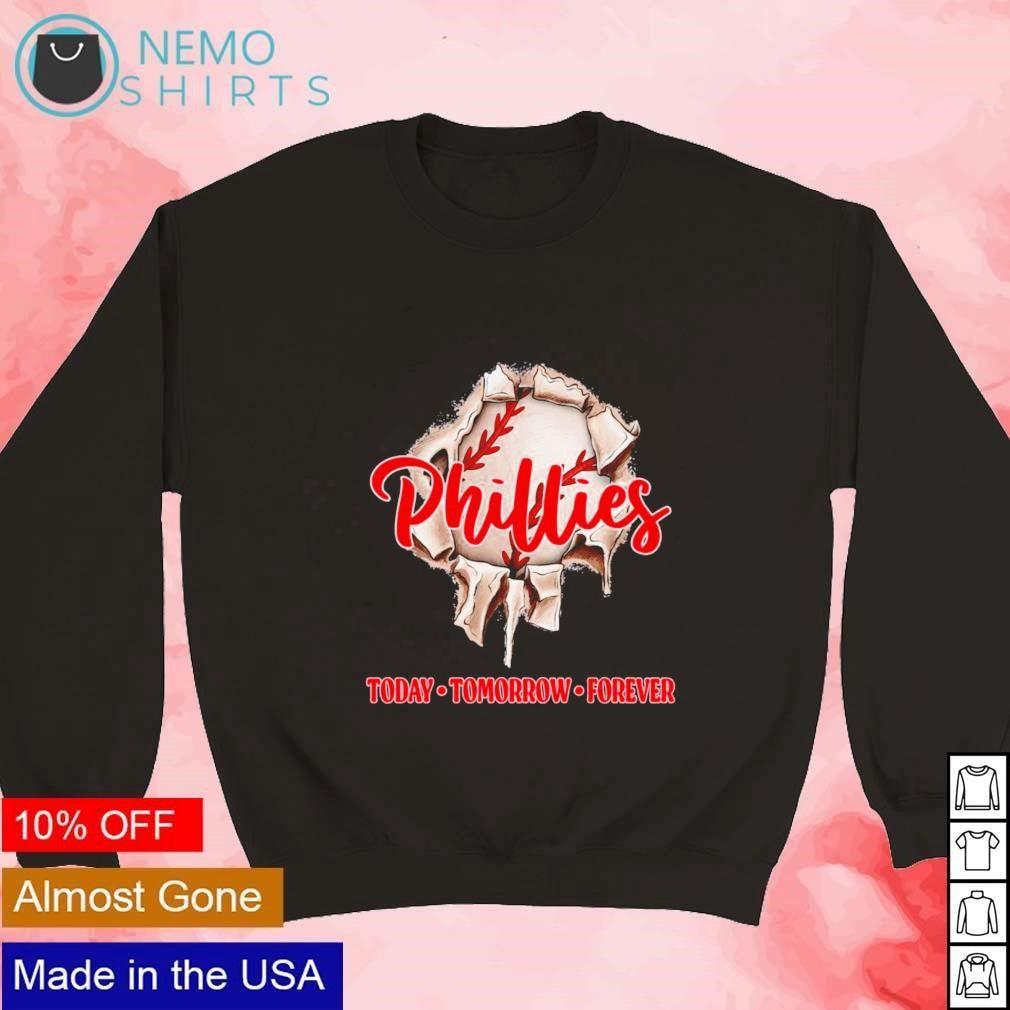 Philadelphia Phillies inside me today tomorrow - Adult & Kids T-Shirts, Sweatshirts & Hoodies apparel design preview 3