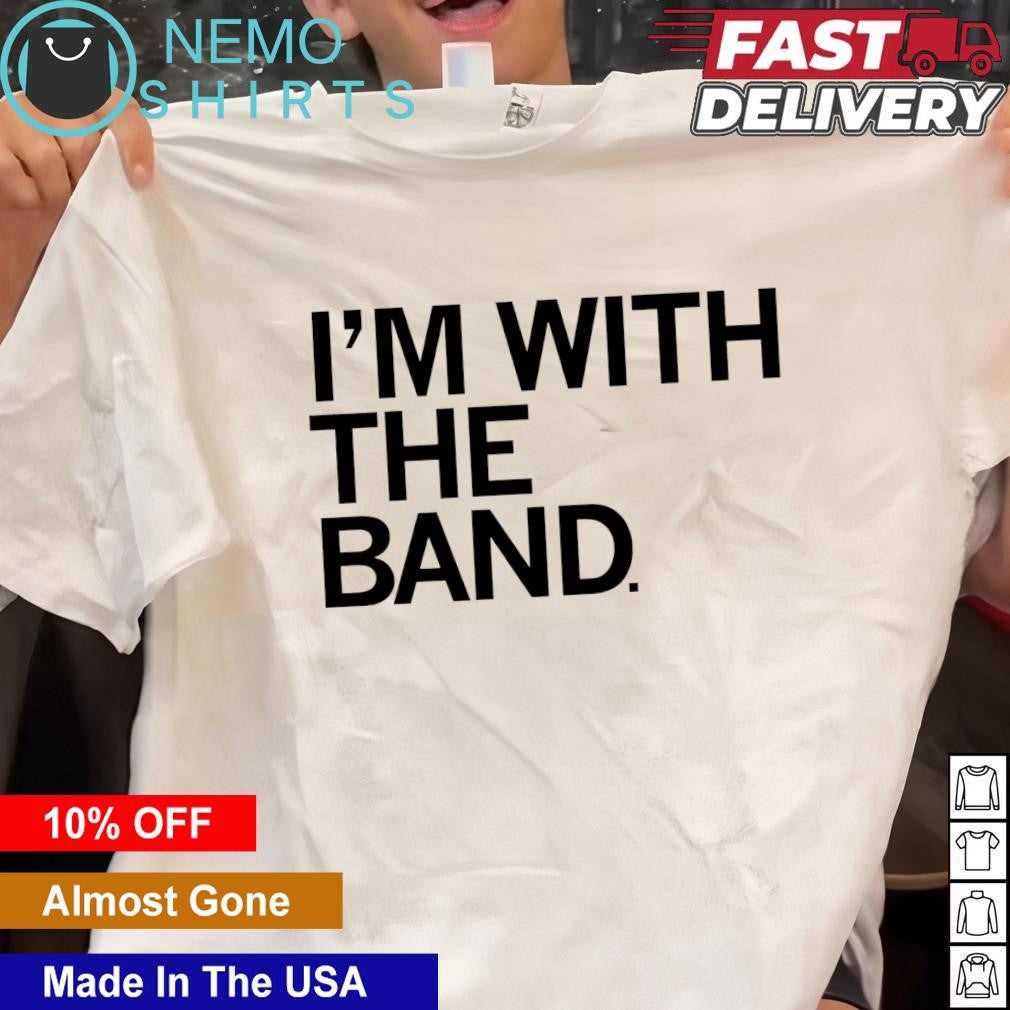 I'm with the band - Adult & Kids T-Shirts, Sweatshirts & Hoodies apparel design preview 1