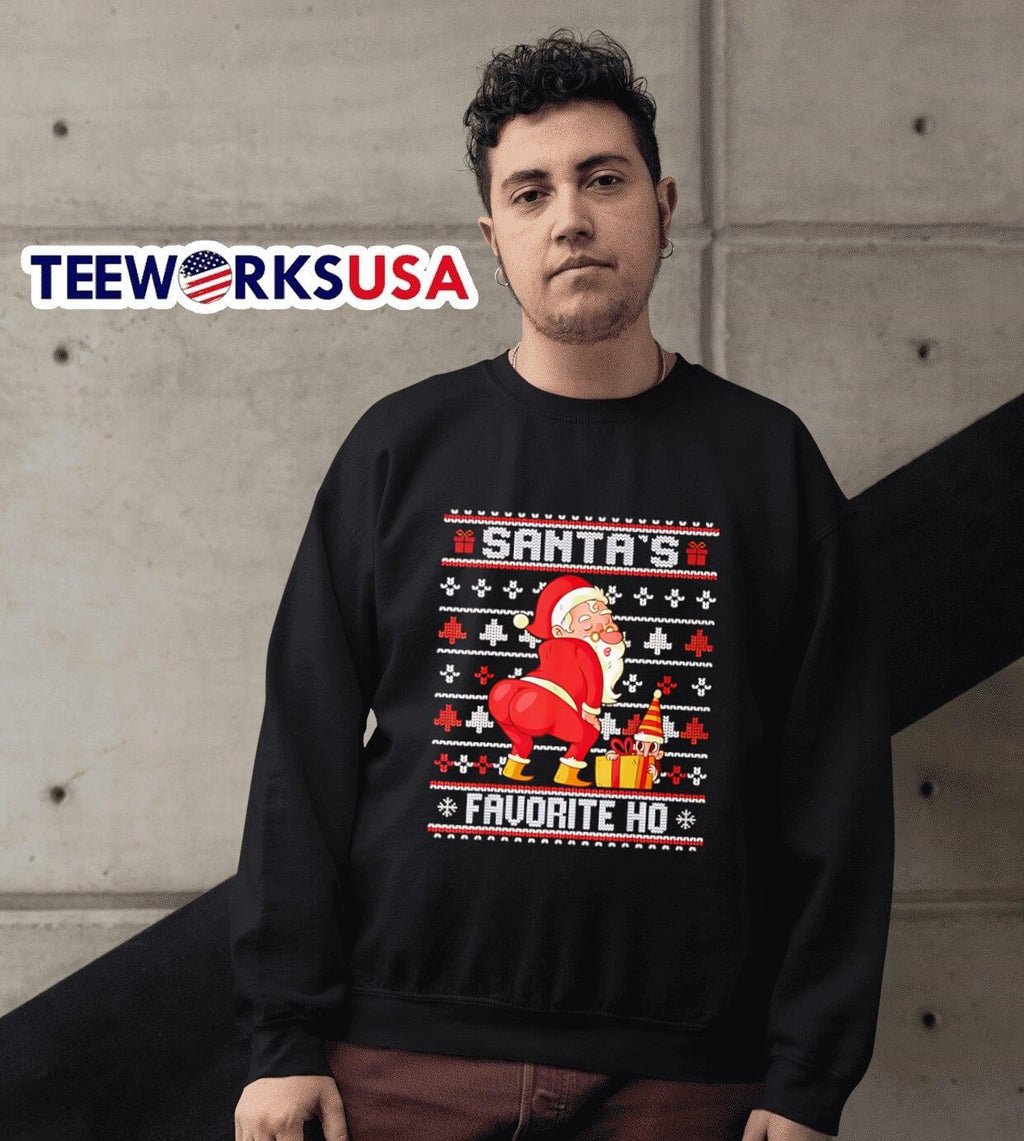 Santa's Favorite Ho Twerking Santa - Adult & Kids T-Shirts, Sweatshirts & Hoodies apparel design preview 6