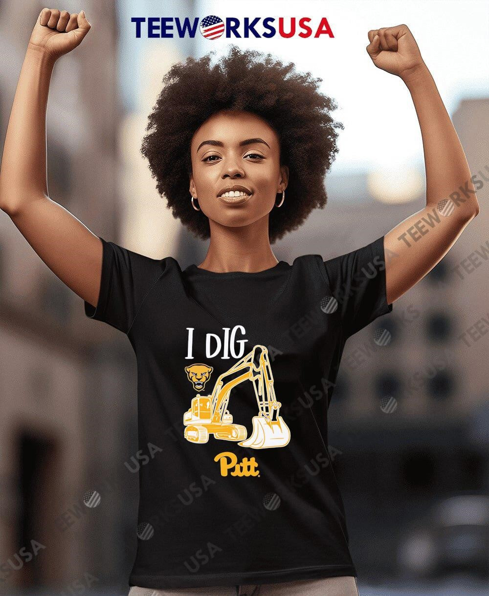 I dig excavator Pittsburgh Panthers football - Adult & Kids T-Shirts, Sweatshirts & Hoodies apparel design preview 7