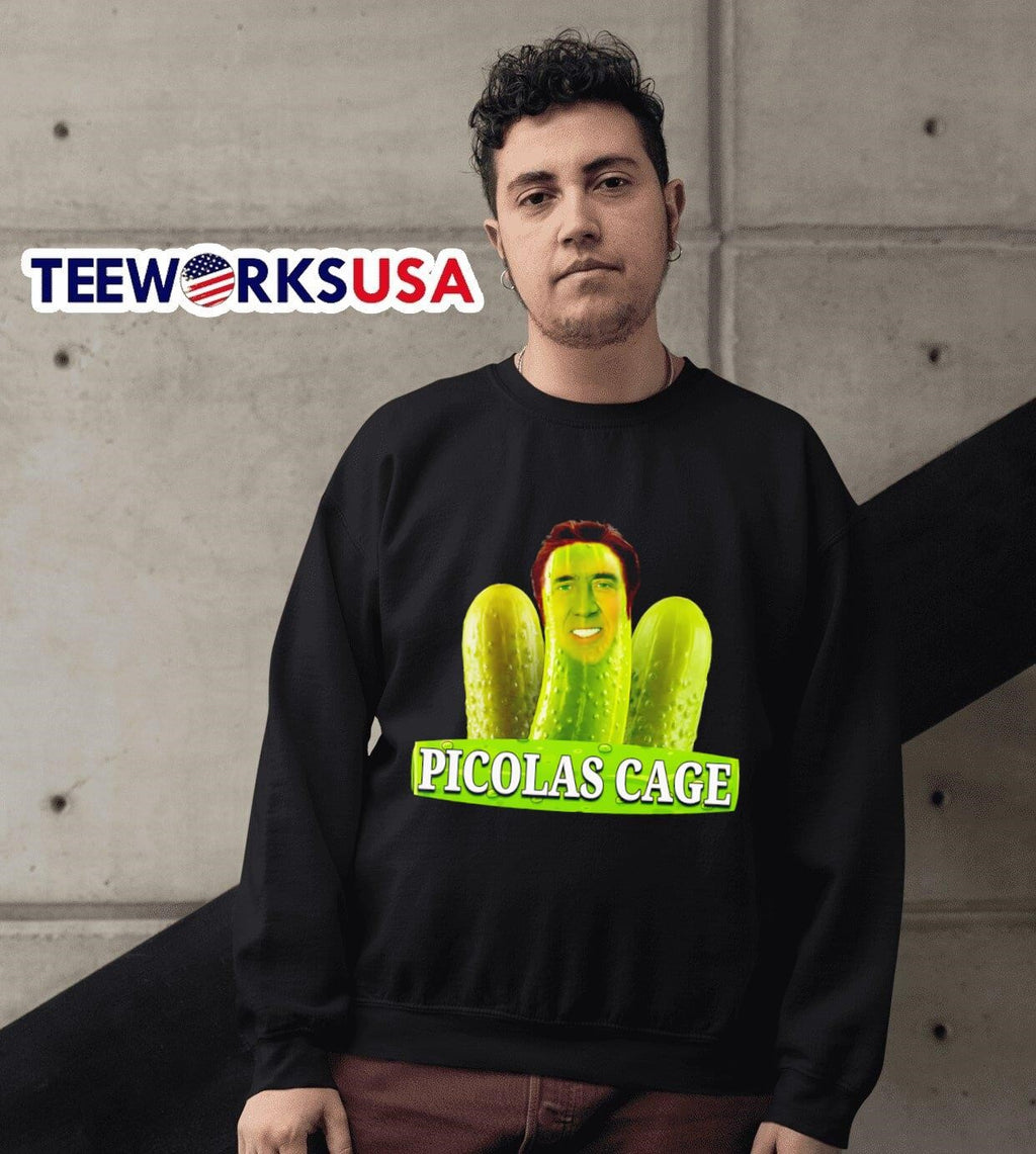 Picolas Cage pickle - Adult & Kids T-Shirts, Sweatshirts & Hoodies apparel design preview 6