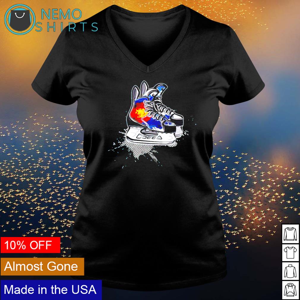 Colorado hockey skates - Adult & Kids T-Shirts, Sweatshirts & Hoodies apparel design preview 5