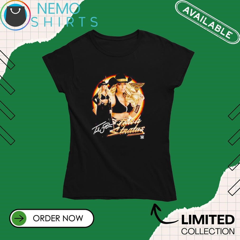 Trish Stratus 25th anniversary vintage signature - Adult & Kids T-Shirts, Sweatshirts & Hoodies apparel design preview 4