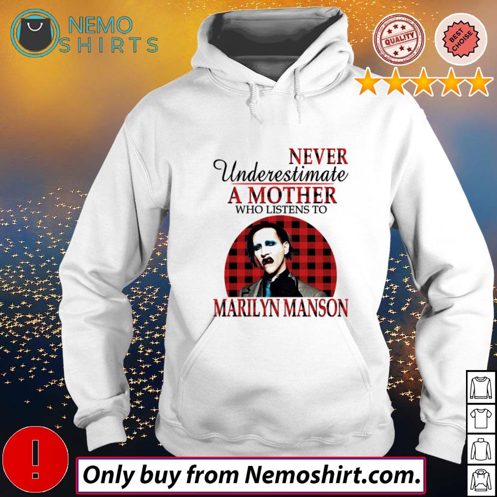 Never underestimate a mother who listens to Marilyn - Adult & Kids T-Shirts, Sweatshirts & Hoodies apparel design preview 2