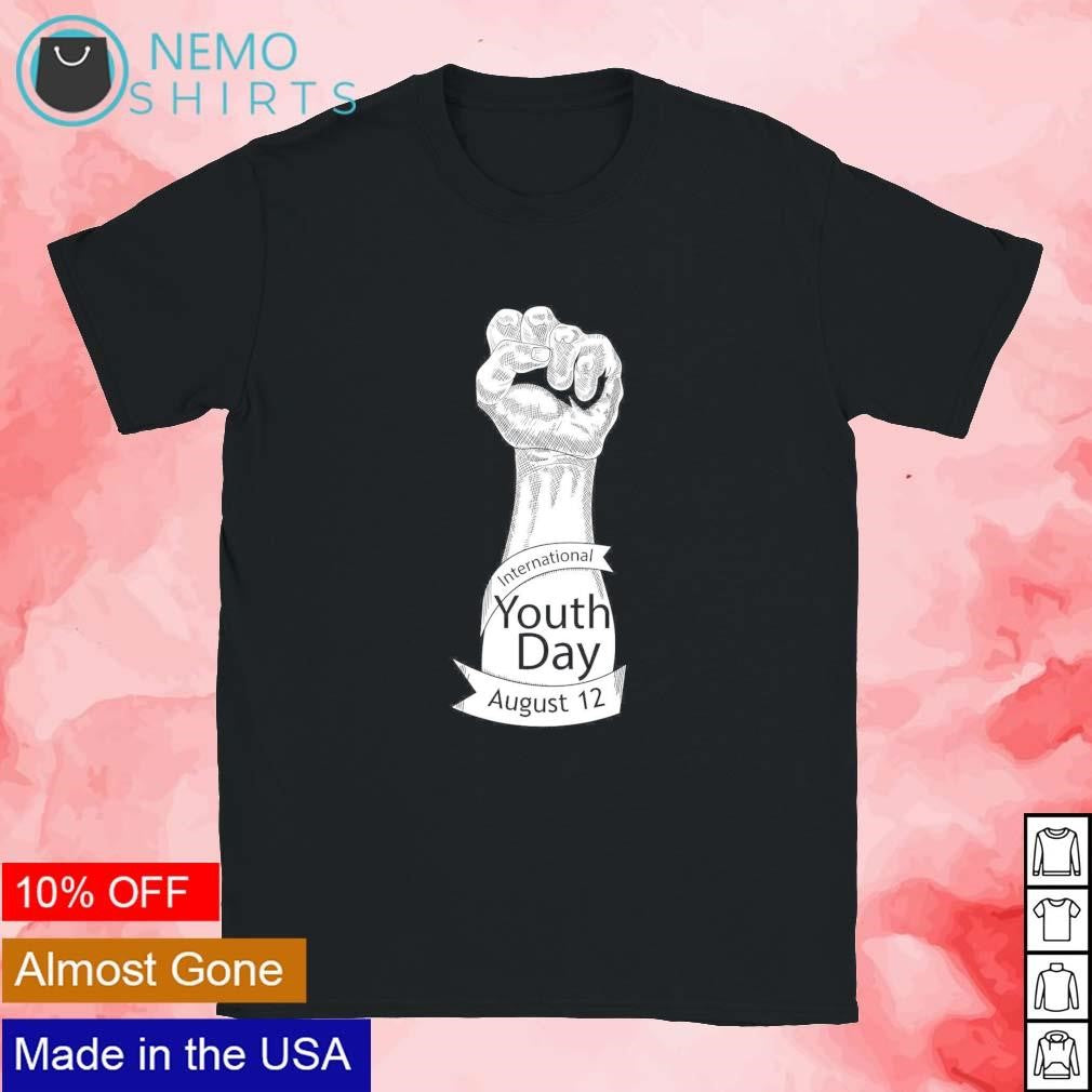 International youth day August 12 icon - Adult & Kids T-Shirts, Sweatshirts & Hoodies apparel design preview 1