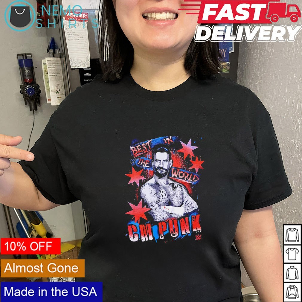 CM Punk best in the world - Adult & Kids T-Shirts, Sweatshirts & Hoodies apparel design preview 3