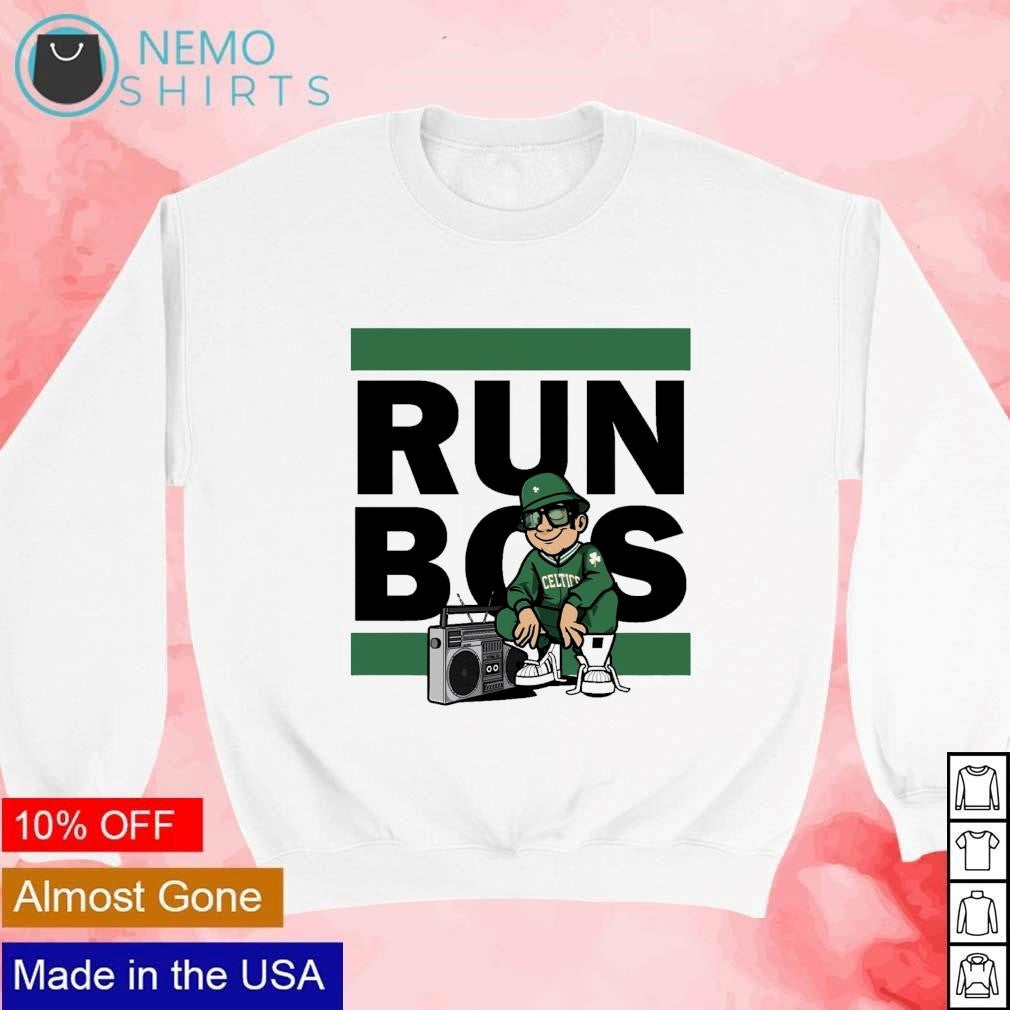 Run Bos hoops Boston Celtics - Adult & Kids T-Shirts, Sweatshirts & Hoodies apparel design preview 4