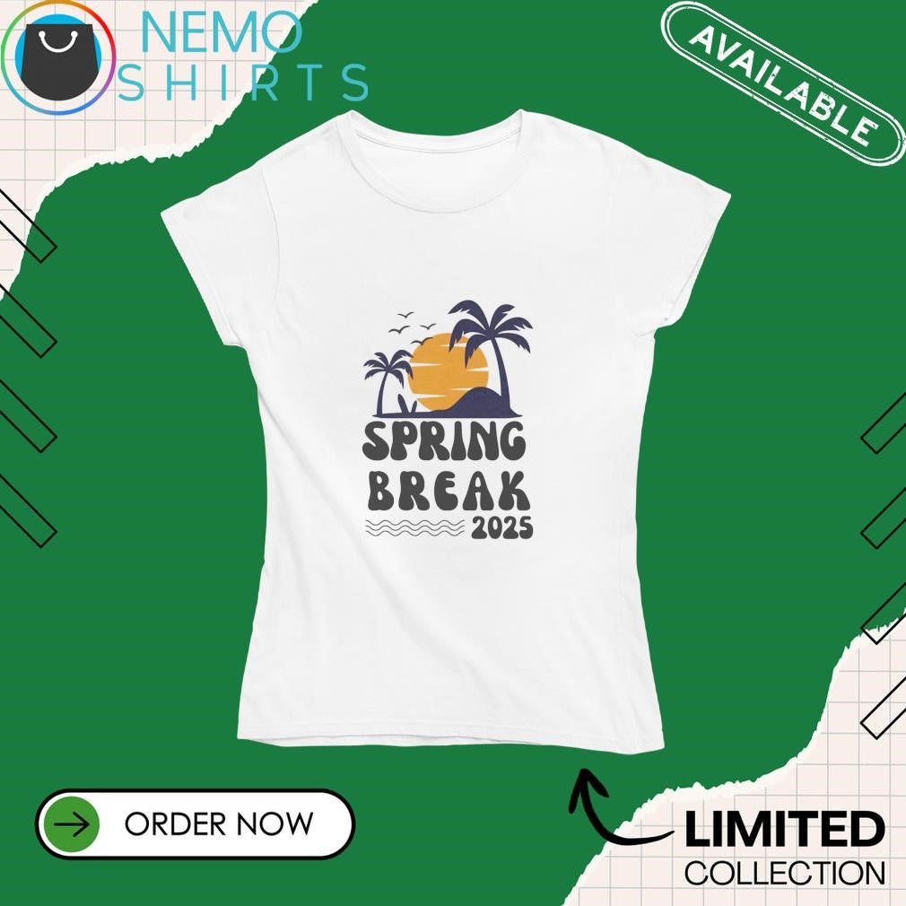 Spring break 2025 vacation beach - Adult & Kids T-Shirts, Sweatshirts & Hoodies apparel design preview 4