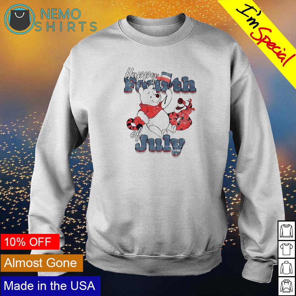 Winnie The Pooh happy 4th of July - Adult & Kids T-Shirts, Sweatshirts & Hoodies apparel design preview 4