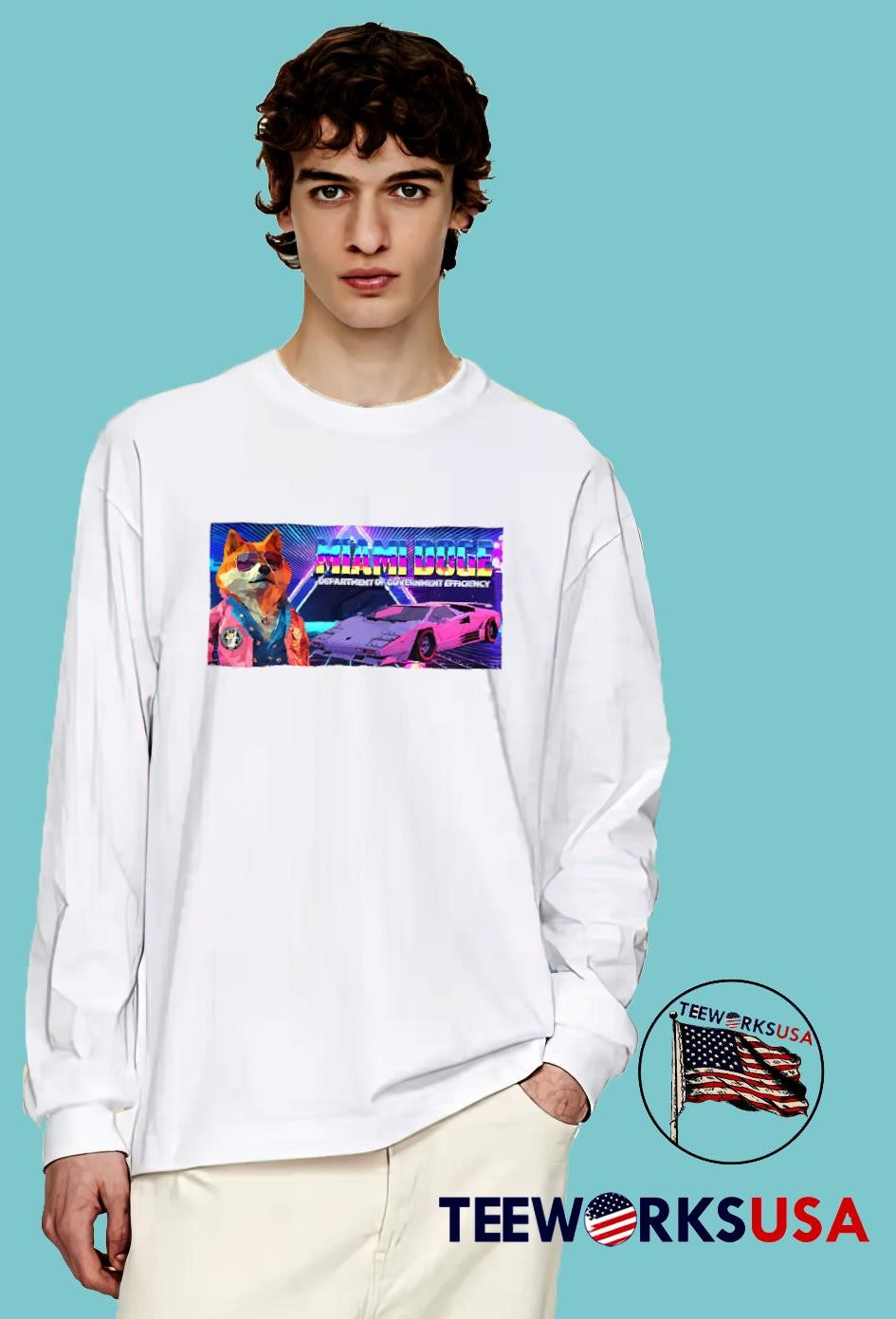 Miami DOGE Department Of Government Efficiency - Adult & Kids T-Shirts, Sweatshirts & Hoodies apparel design preview 4