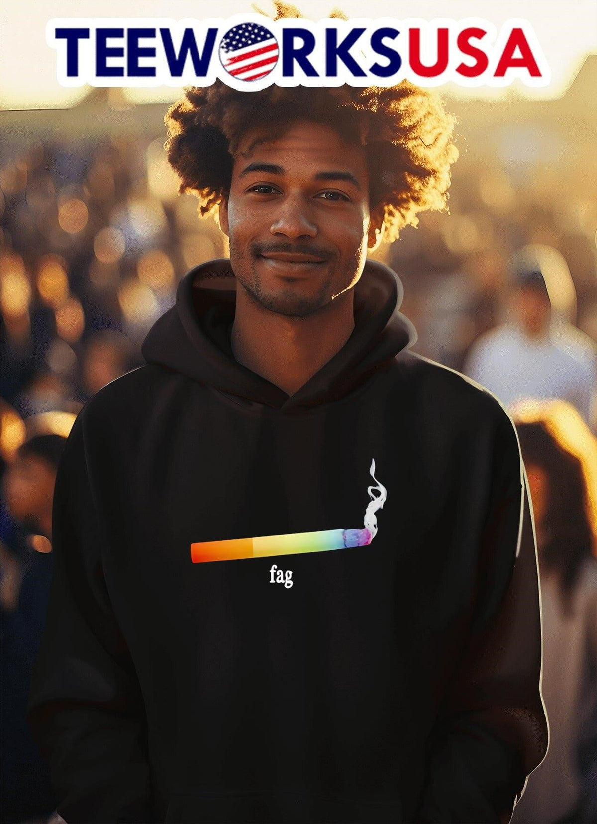 Fag Cigarette LGBT Pride - Adult & Kids T-Shirts, Sweatshirts & Hoodies apparel design preview 2