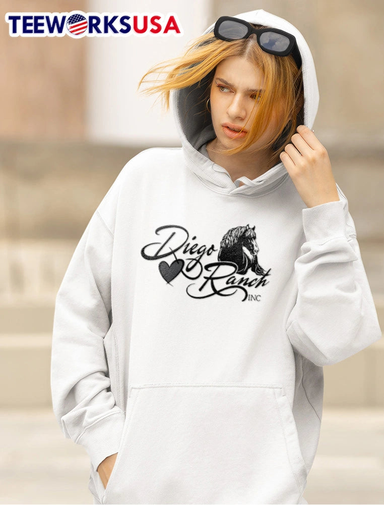 Diego Ranch Inc horse heart - Adult & Kids T-Shirts, Sweatshirts & Hoodies apparel design preview 5