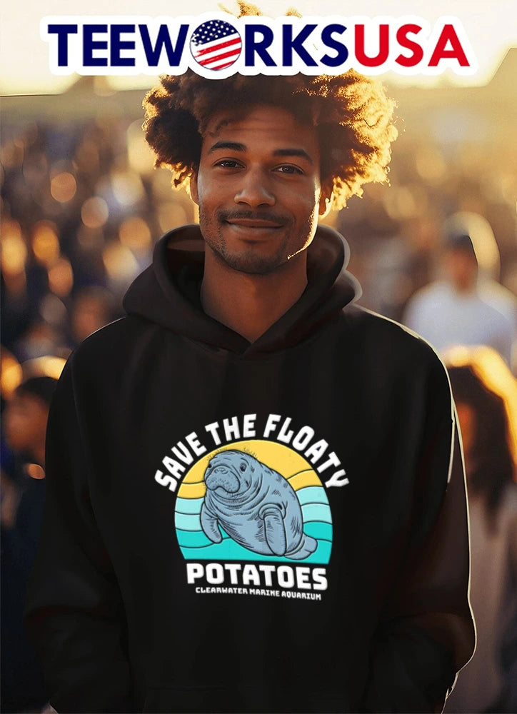 Save The Floaty Potatoes Clearwater Marine Aquarium - Adult & Kids T-Shirts, Sweatshirts & Hoodies apparel design preview 3