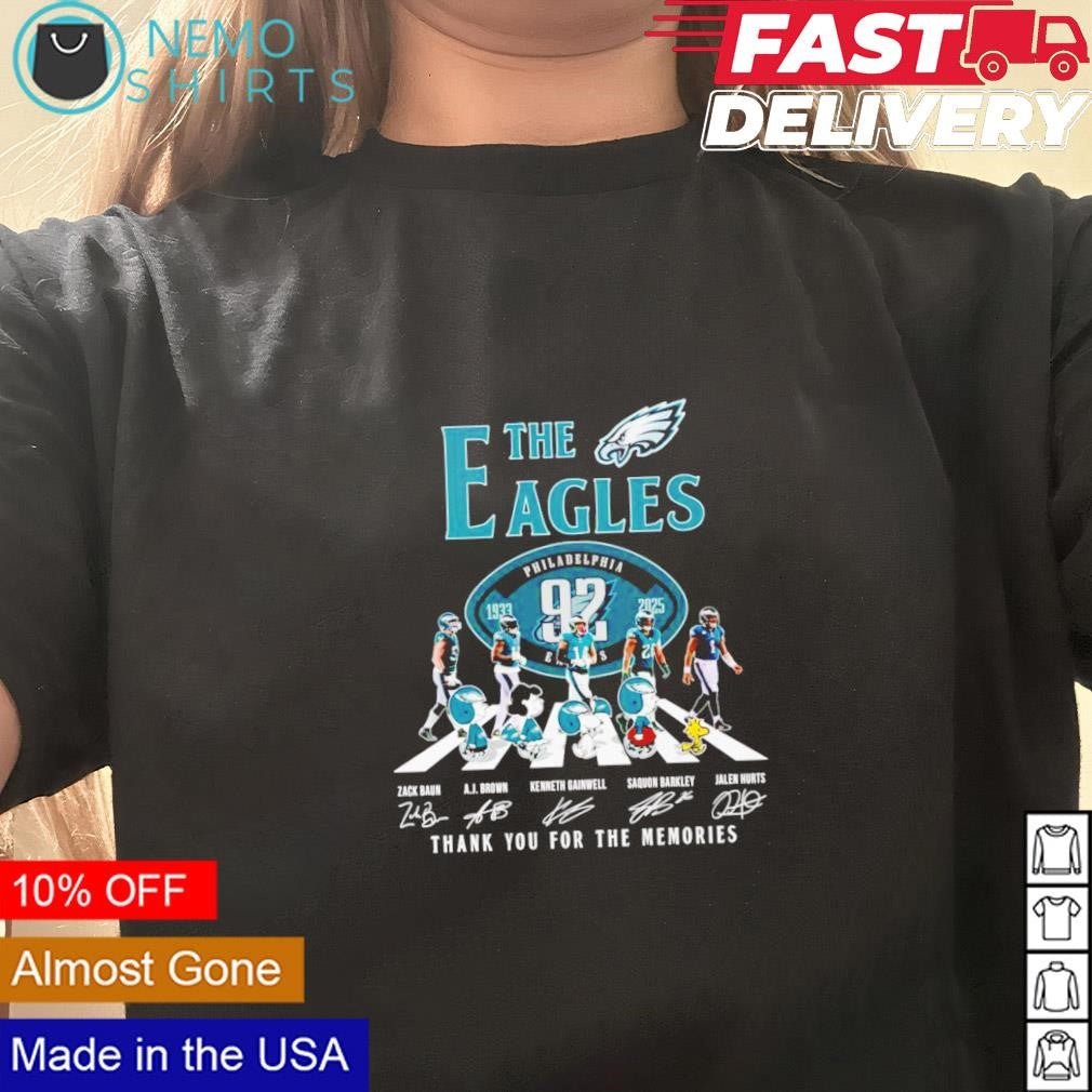 The Eagles 92nd anniversary 1933 2025 players and - Adult & Kids T-Shirts, Sweatshirts & Hoodies apparel design preview 3