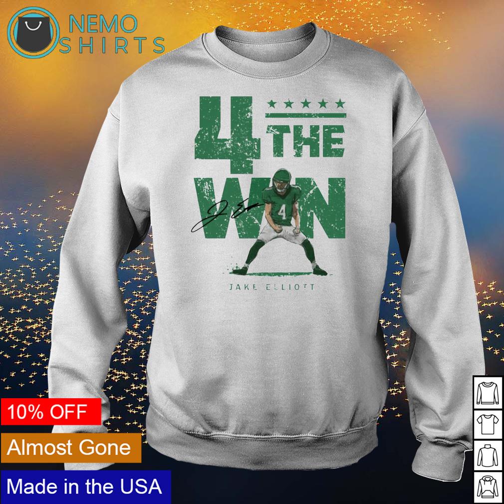 Jake Elliott 4 the win - Adult & Kids T-Shirts, Sweatshirts & Hoodies apparel design preview 4