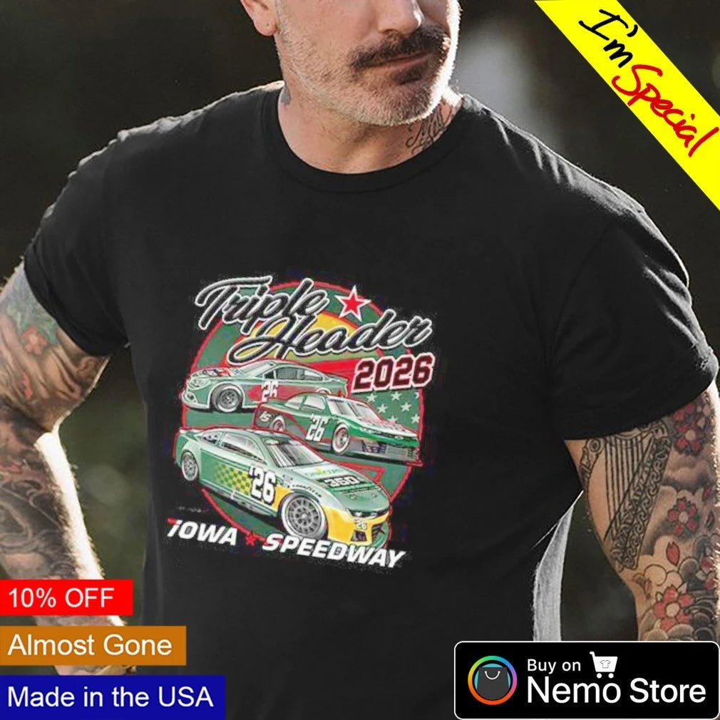 Iowa Speedway Triple Header 2026 - Adult & Kids T-Shirts, Sweatshirts & Hoodies apparel design preview 4