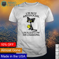 Cat I'm not antisocial I rolled low on charisma - Adult & Kids T-Shirts, Sweatshirts & Hoodies apparel design preview 1