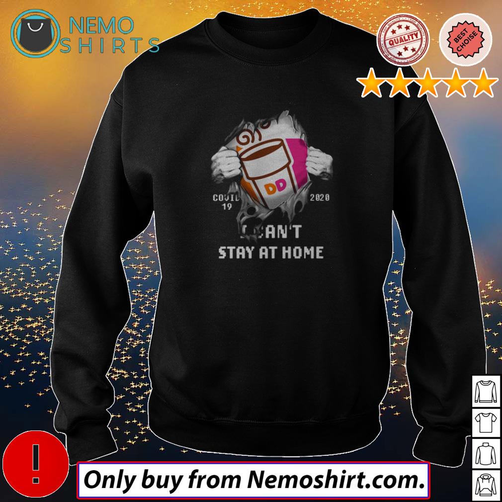 Dunkin Donuts Covid 19 2020 I can't stay at home - Adult & Kids T-Shirts, Sweatshirts & Hoodies apparel design preview 4