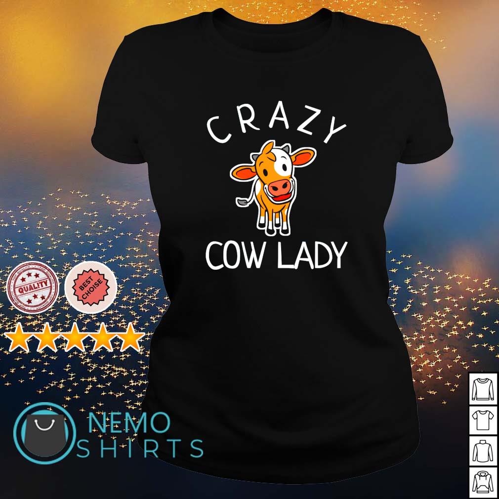 Crazy cow lady - Adult & Kids T-Shirts, Sweatshirts & Hoodies apparel design preview 3