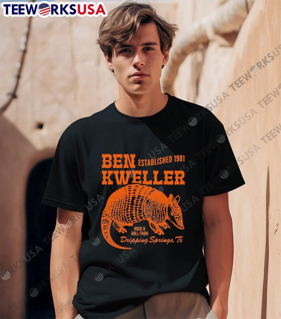 Ben Kweller Armadillo 2025 - Adult & Kids T-Shirts, Sweatshirts & Hoodies apparel design preview 1