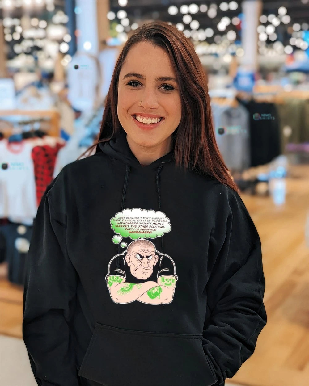 Just because I don't support their political party of - Adult & Kids T-Shirts, Sweatshirts & Hoodies apparel design preview 3