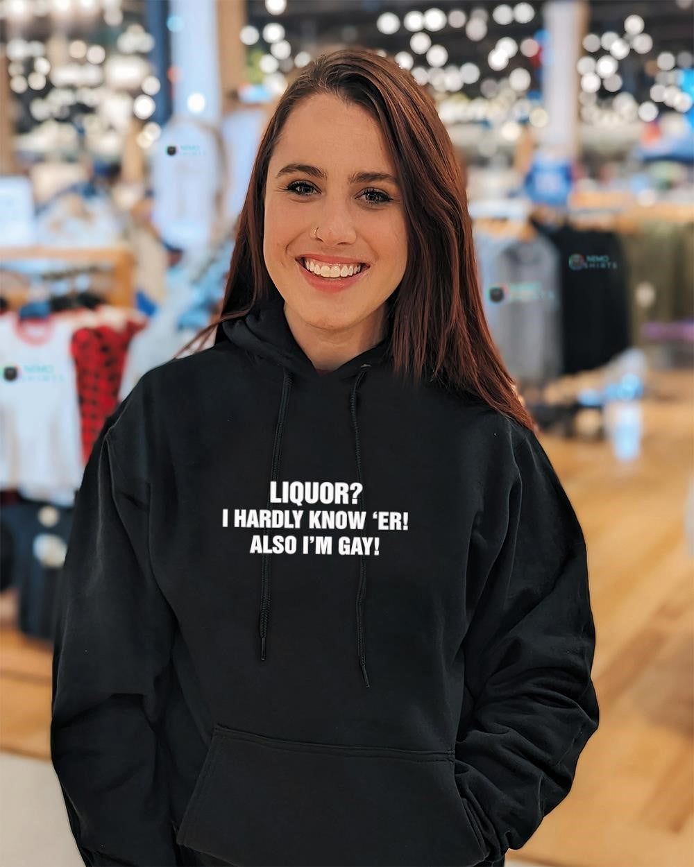 Liquor I hardly know er also Im gay phrase - Adult & Kids T-Shirts, Sweatshirts & Hoodies apparel design preview 3