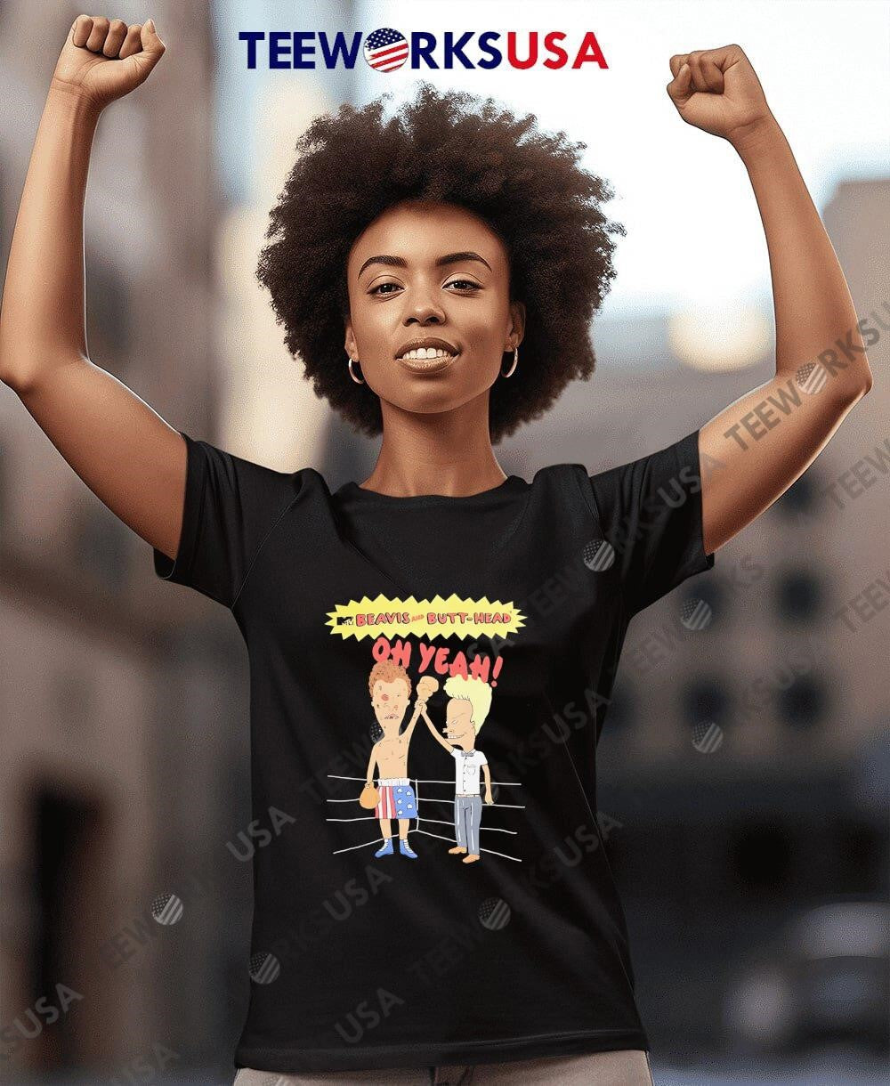 Beavis and Butt-Head oh yeah boxing vintage - Adult & Kids T-Shirts, Sweatshirts & Hoodies apparel design preview 7