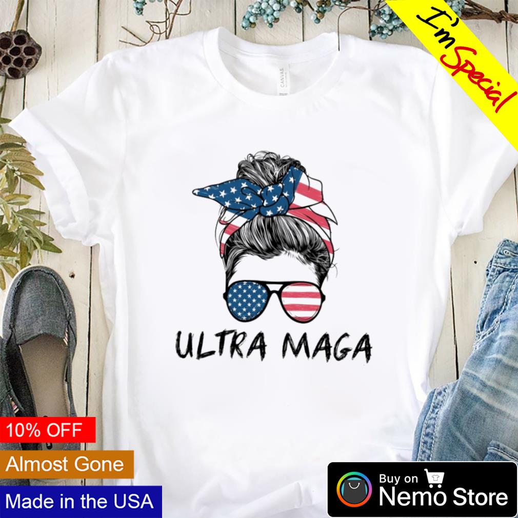 Messy Bun Trump girl ultra maga - Adult & Kids T-Shirts, Sweatshirts & Hoodies apparel design preview 1