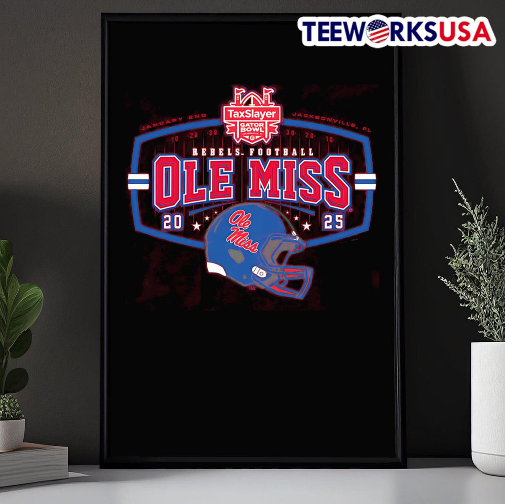 2025 TAXSLAYER GATOR Bowl Ole Miss - Adult & Kids T-Shirts, Sweatshirts & Hoodies apparel design preview 5