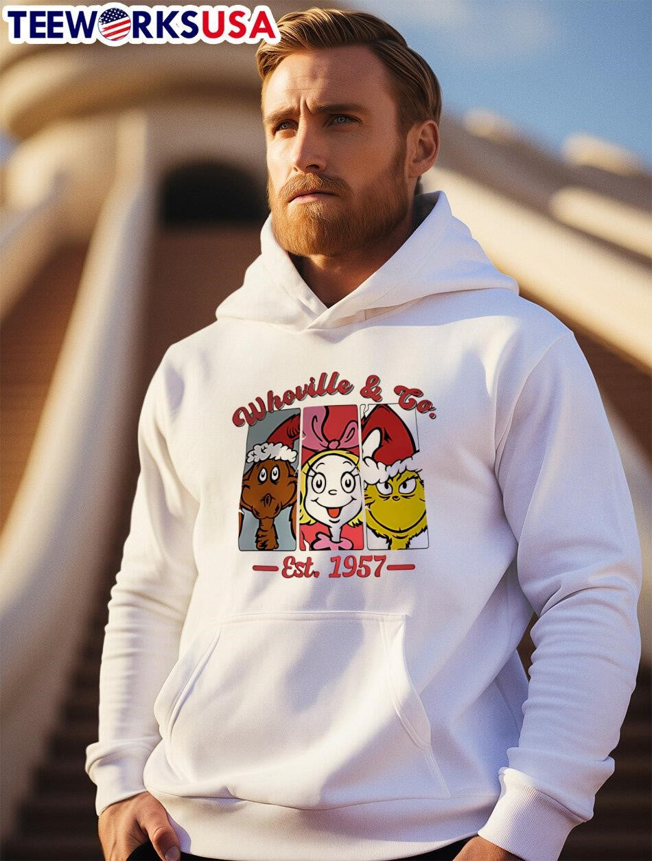 Grinch Cindy Lou Who Whoville And Co Est 1957 - Adult & Kids T-Shirts, Sweatshirts & Hoodies apparel design preview 2