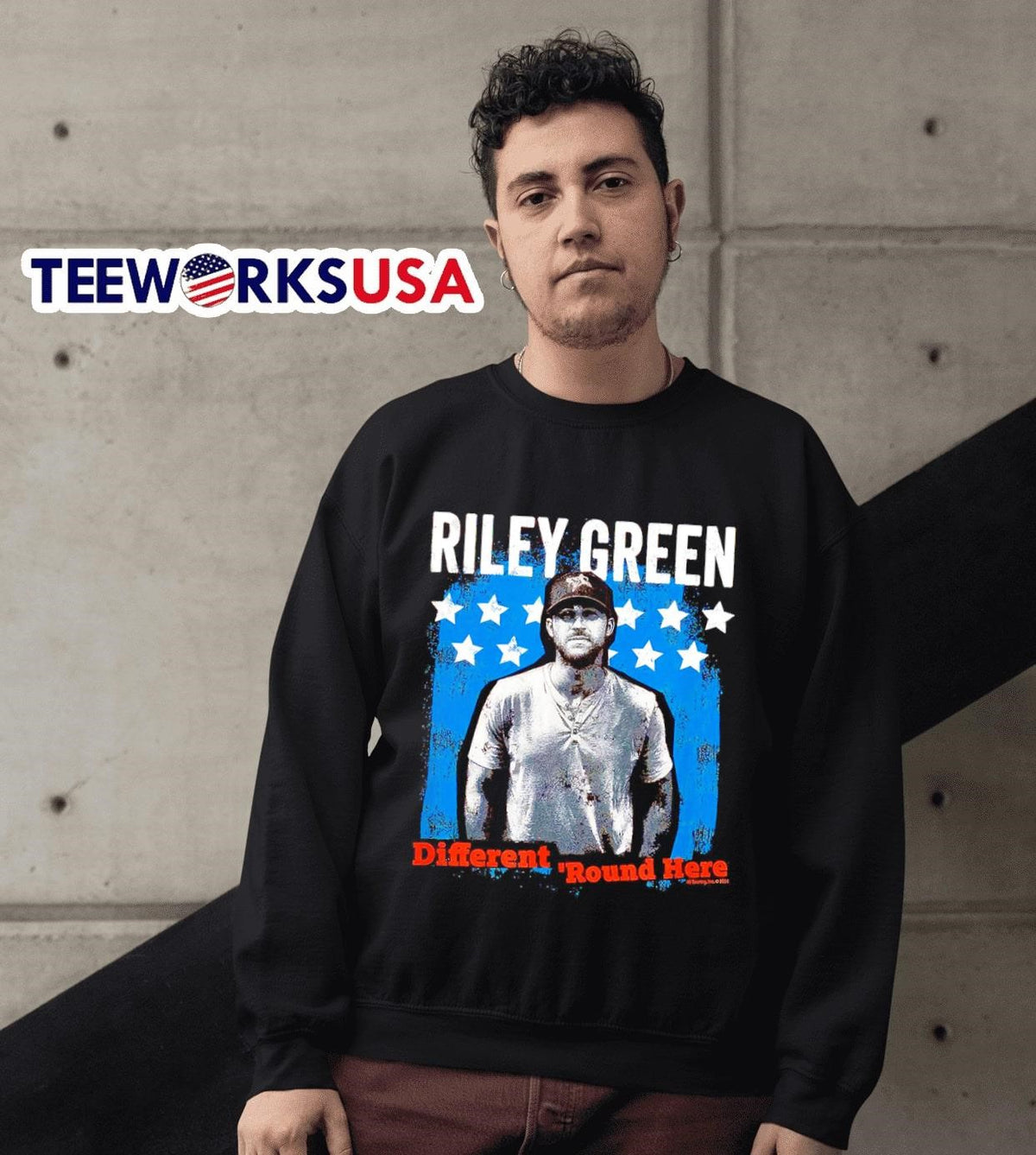 Riley Green different round - Adult & Kids T-Shirts, Sweatshirts & Hoodies apparel design preview 3