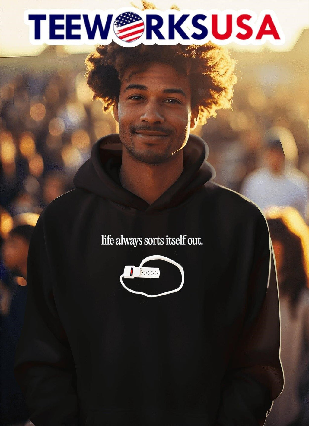 Life always sorts itself out - Adult & Kids T-Shirts, Sweatshirts & Hoodies apparel design preview 2