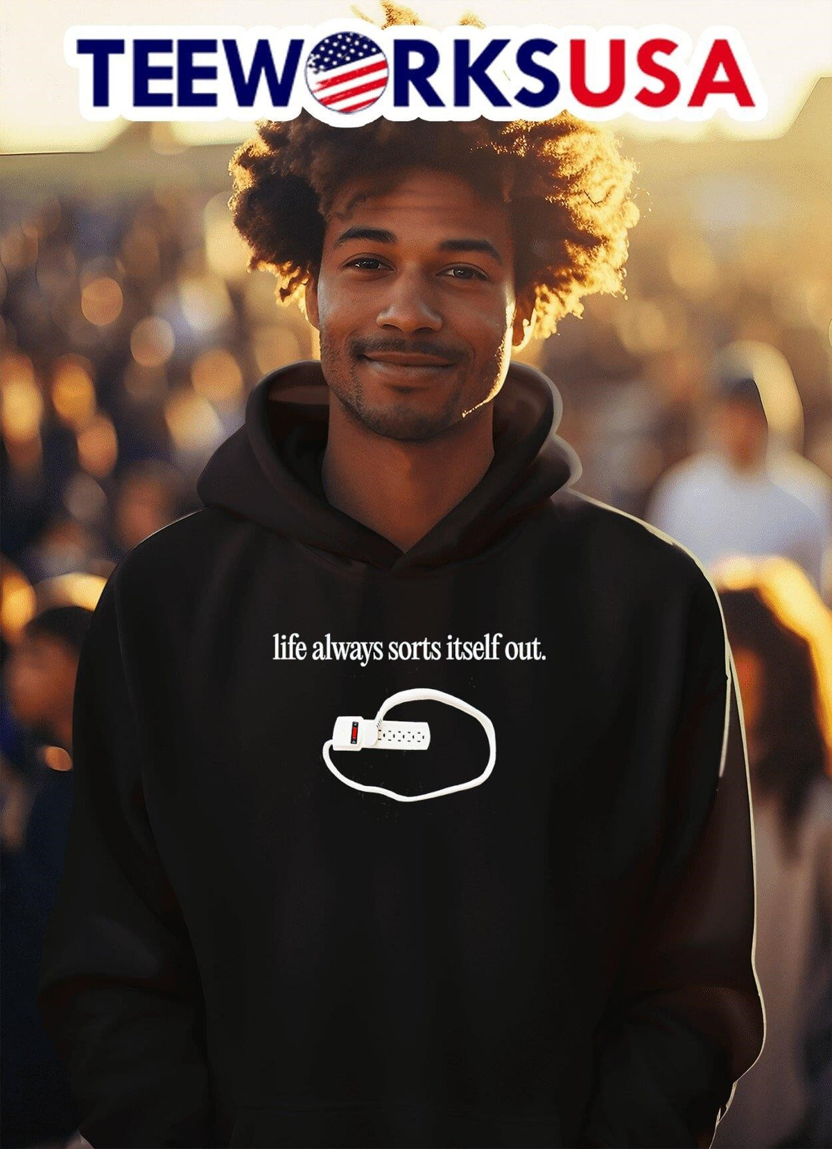 Life always sorts itself out - Adult & Kids T-Shirts, Sweatshirts & Hoodies apparel design preview 2
