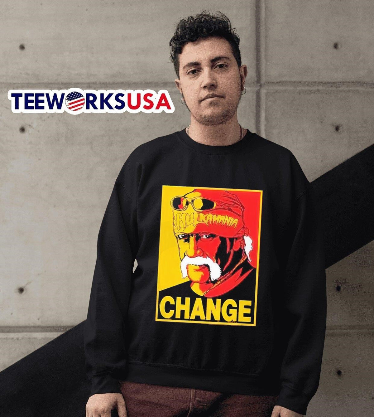 Hulk Hogan Hulkamania change - Adult & Kids T-Shirts, Sweatshirts & Hoodies apparel design preview 3