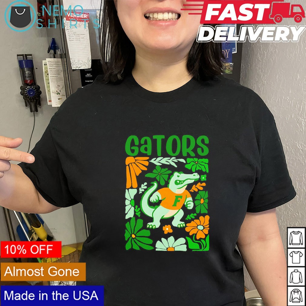Gators boho floral Florida mascot - Adult & Kids T-Shirts, Sweatshirts & Hoodies apparel design preview 3