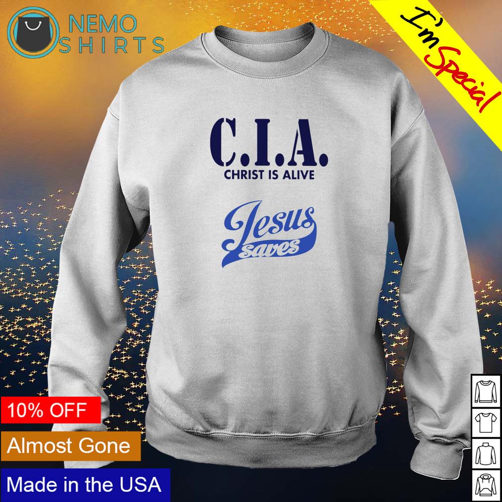 CIA Christ is alive Jesus saves - Adult & Kids T-Shirts, Sweatshirts & Hoodies apparel design preview 4