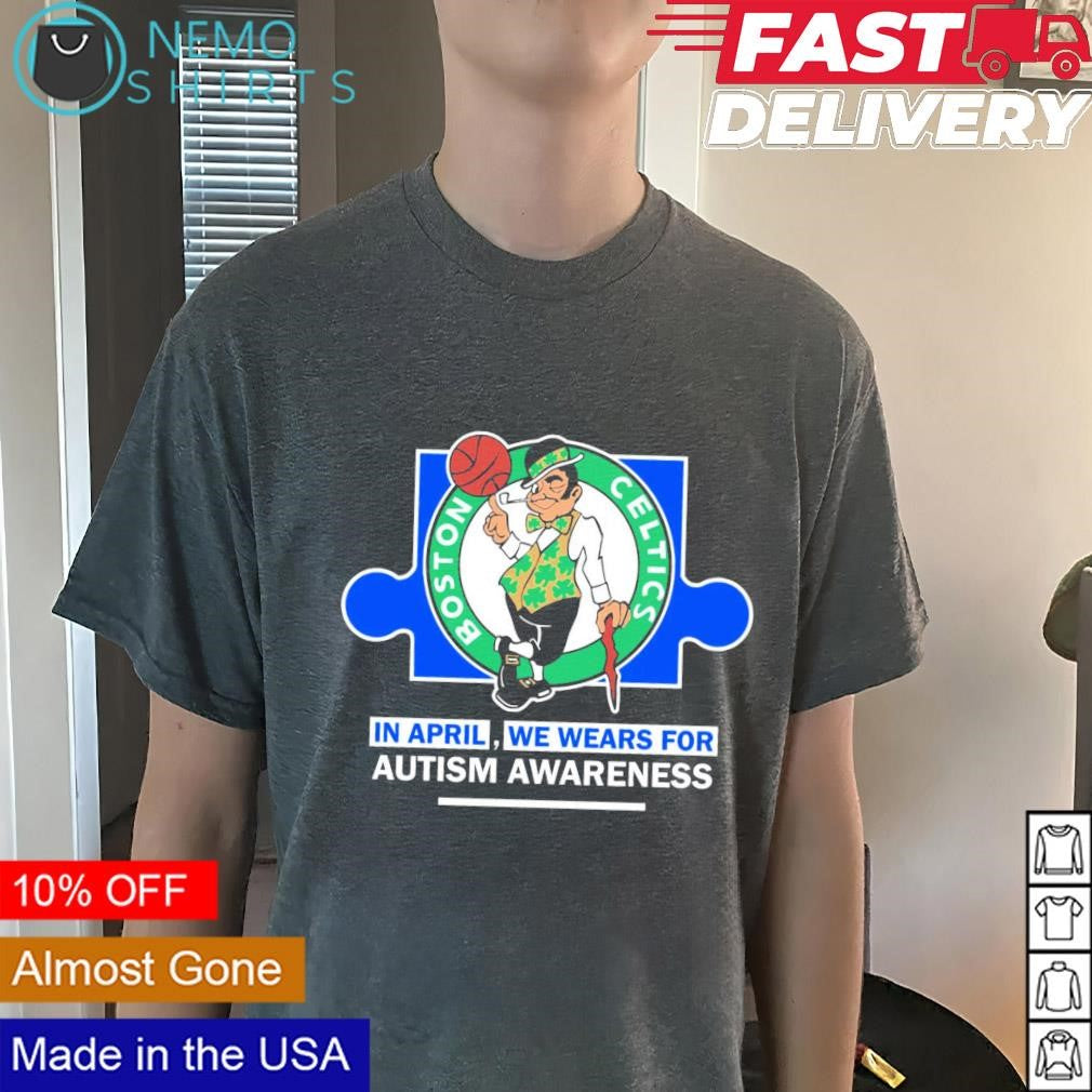 Boston Celtics in April we wears for autism awareness - Adult & Kids T-Shirts, Sweatshirts & Hoodies apparel design preview 3
