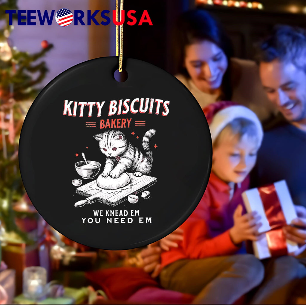 Kitty Biscuits Cat We Knead Em You Need - Adult & Kids T-Shirts, Sweatshirts & Hoodies apparel design preview 4