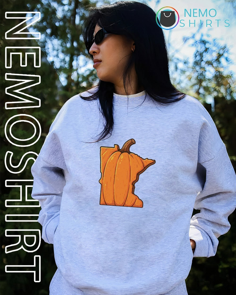 Minnesota pumpkin halloween - Adult & Kids T-Shirts, Sweatshirts & Hoodies apparel design preview 4