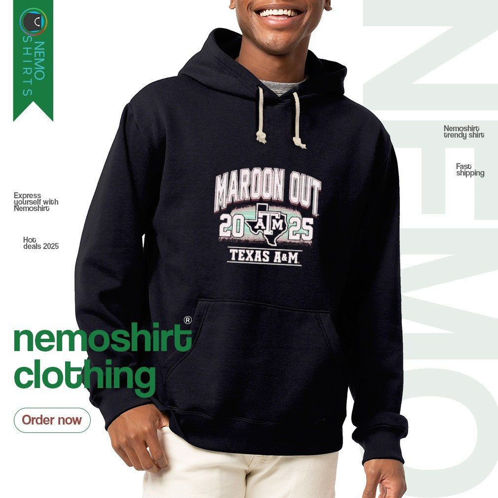Maroon out 2025 Texas A&M Aggies - Adult & Kids T-Shirts, Sweatshirts & Hoodies product image 2