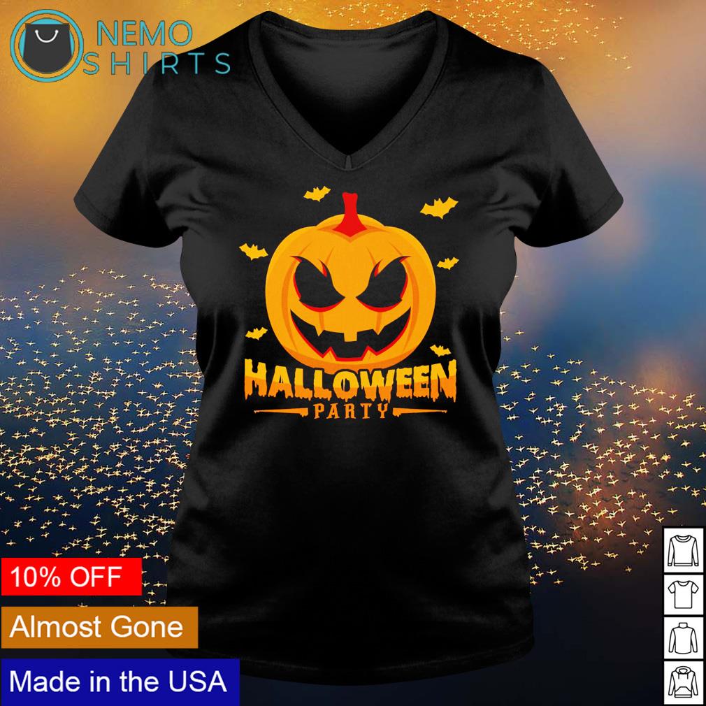 Scary pumpkin Halloween party - Adult & Kids T-Shirts, Sweatshirts & Hoodies apparel design preview 5