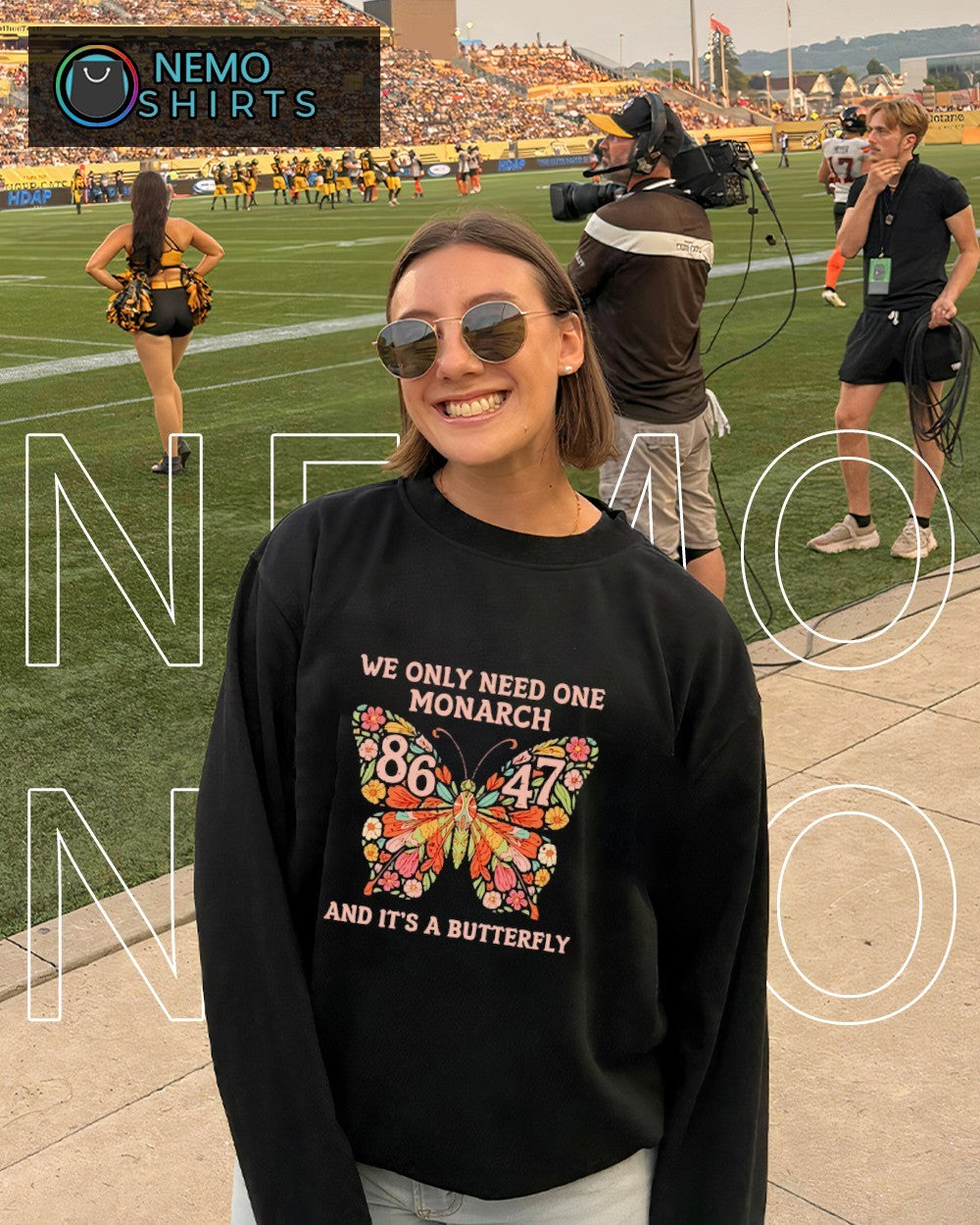 We only need one monarch and it's a butterfly 8647 - Adult & Kids T-Shirts, Sweatshirts & Hoodies apparel design preview 6