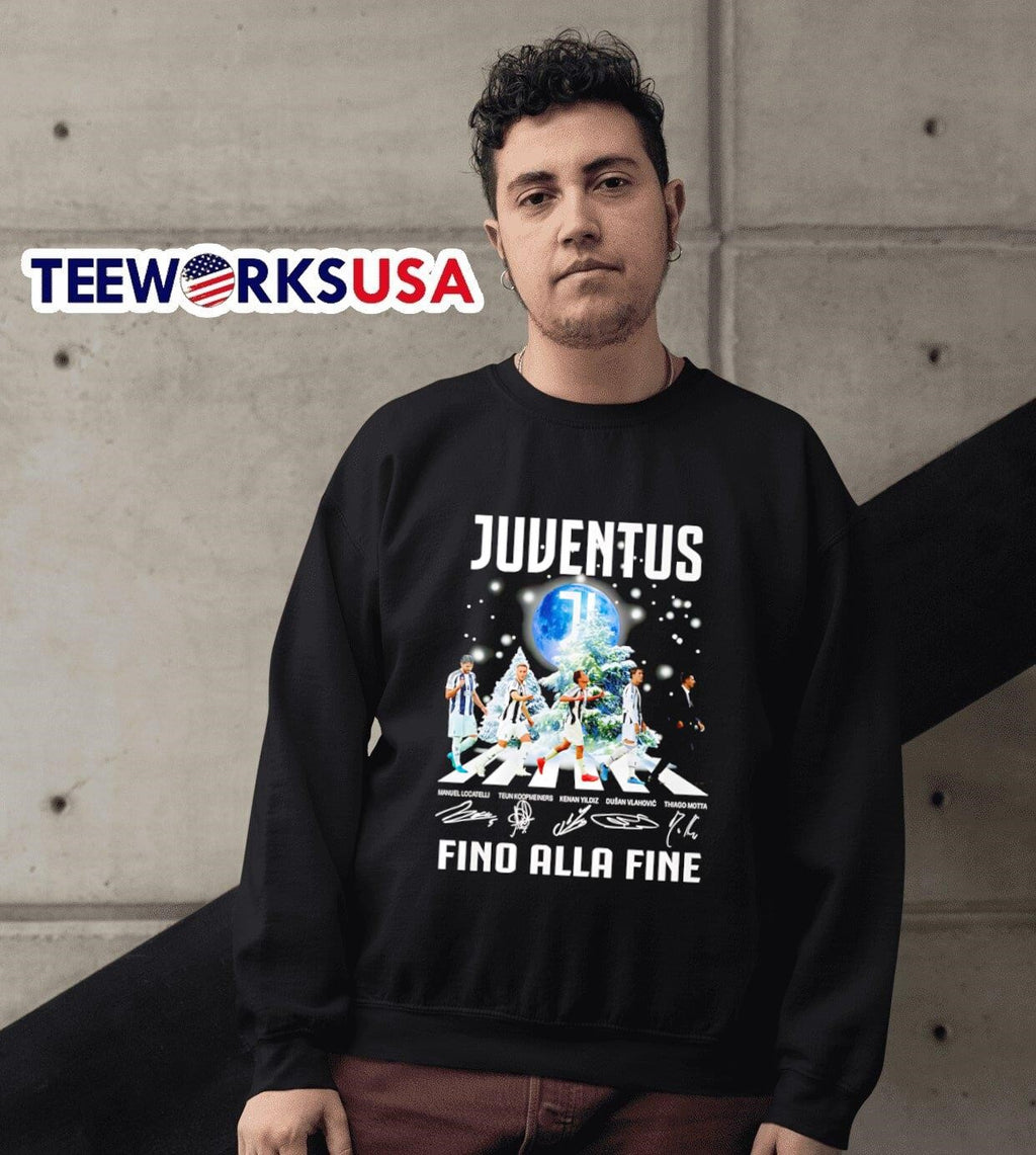 Juventus Christmas Abbey Road fino alla fine - Adult & Kids T-Shirts, Sweatshirts & Hoodies apparel design preview 3
