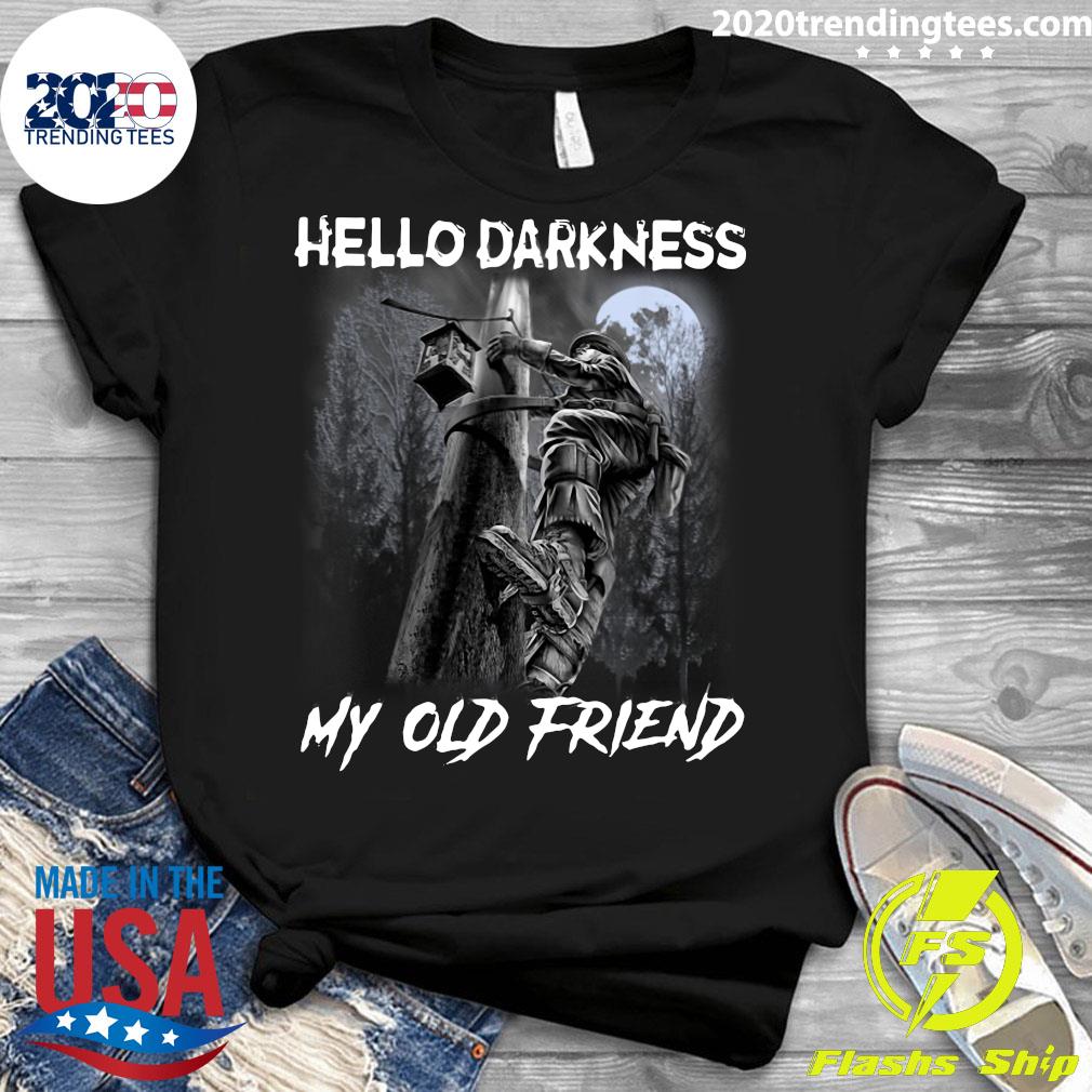 Electrician Hello Darkness My Old Friend - Adult & Kids T-Shirts, Sweatshirts & Hoodies apparel design preview 3