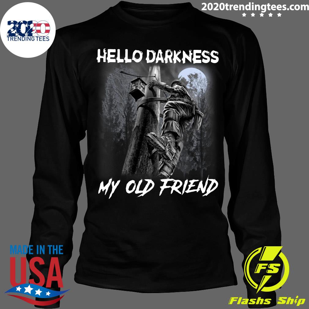 Electrician Hello Darkness My Old Friend - Adult & Kids T-Shirts, Sweatshirts & Hoodies apparel design preview 4