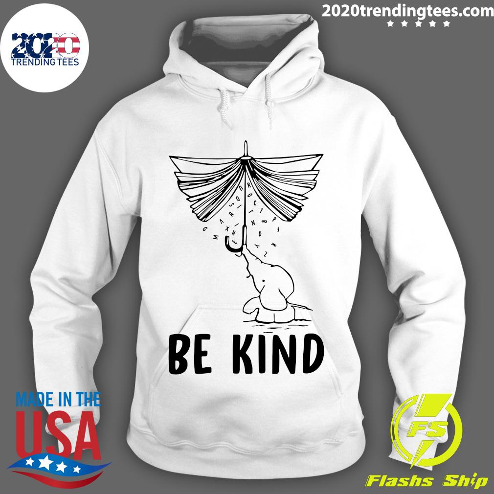 Elephant Umbrella Book Be Kind - Adult & Kids T-Shirts, Sweatshirts & Hoodies apparel design preview 2